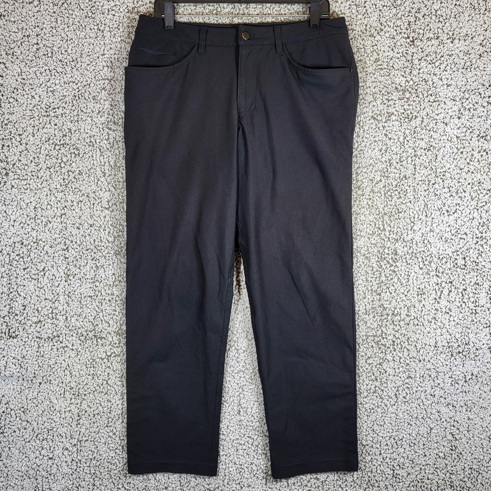 Lululemon‎ Commission Slim Fit Pant Mens 32 Black Casual Commuter Golf